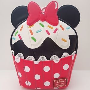 Loungefly Exclusive Minnie Mouse Cupcake Backpack